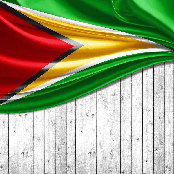 Bandera Guyana Con Espacio Copia Para Texto Ilustración —  Fotos de Stock