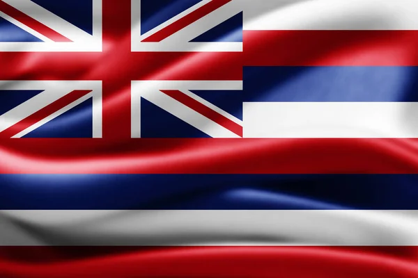 Másol Szöveg Illusztráció Helyet Hawaii Zászlaja — Stock Fotó