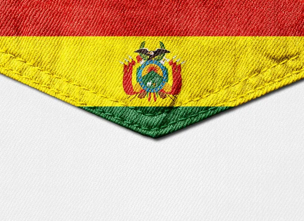 Vlag Van Bolivia Met Kopie Ruimte Voor Tekst Afbeeldingen Witte — Stockfoto