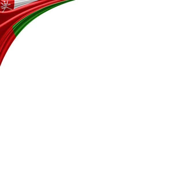 Flag Oman Mit Kopierplatz Für Ihren Text Illustration — Stockfoto