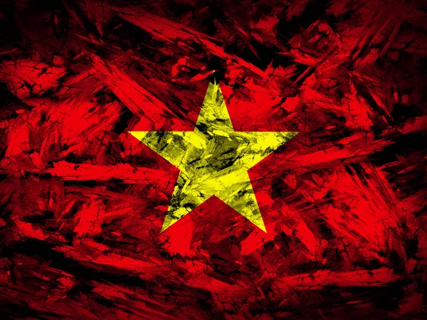 Bendera Vietnam Dengan Ruang Salinan Untuk Teks Atau Gambar — Stok Foto