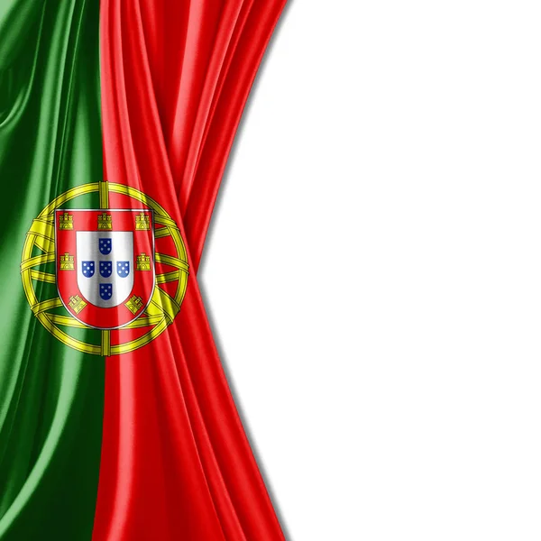 Bandeira Portugal Com Espaço Cópia Para Seu Texto Ilustração — Fotografia de Stock