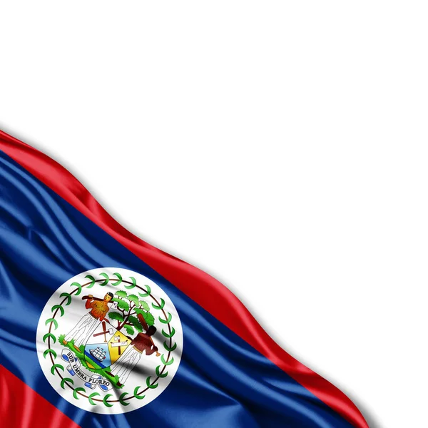 Bendera Belize Dengan Ruang Fotokopi Untuk Teks Anda Ilustrasi — Stok Foto