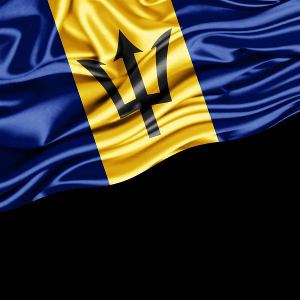 Flagge Von Barbados Mit Kopierplatz Für Ihren Text Illustration — Stockfoto