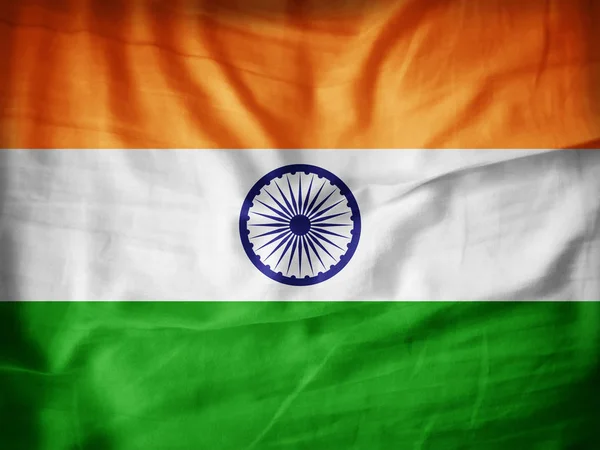 Bandera India Con Espacio Copia Para Texto Ilustración — Foto de Stock