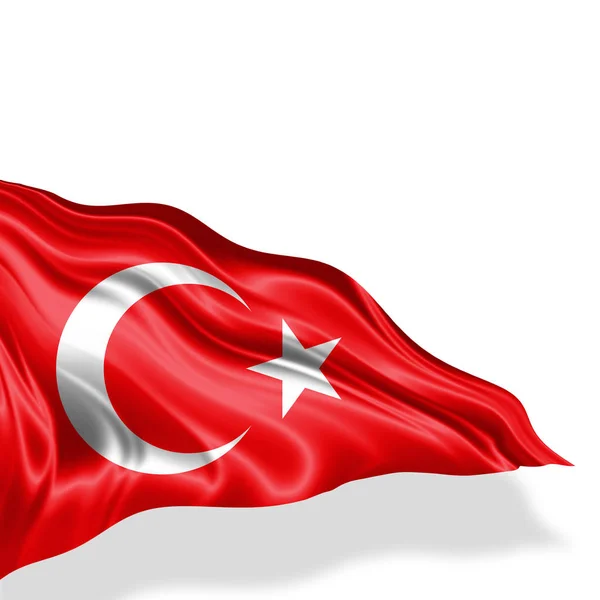 Flagge Der Türkei Mit Kopierplatz Für Ihren Text Illustration — Stockfoto