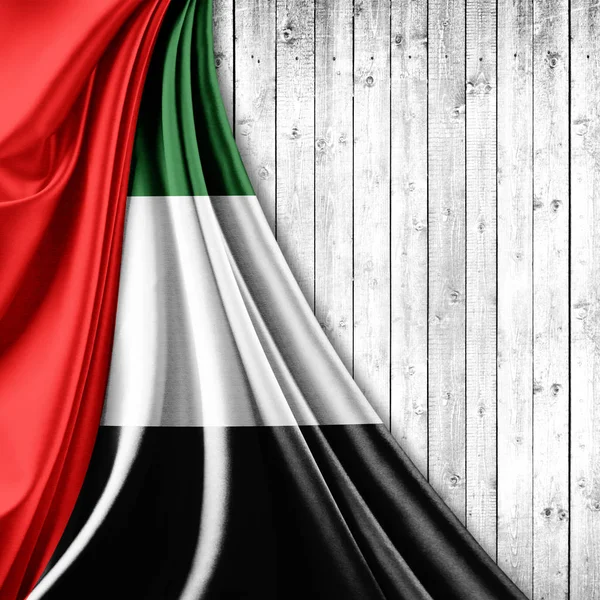 Flagge Der Vereinigten Arabischen Emirate Mit Kopierplatz Für Ihren Text — Stockfoto