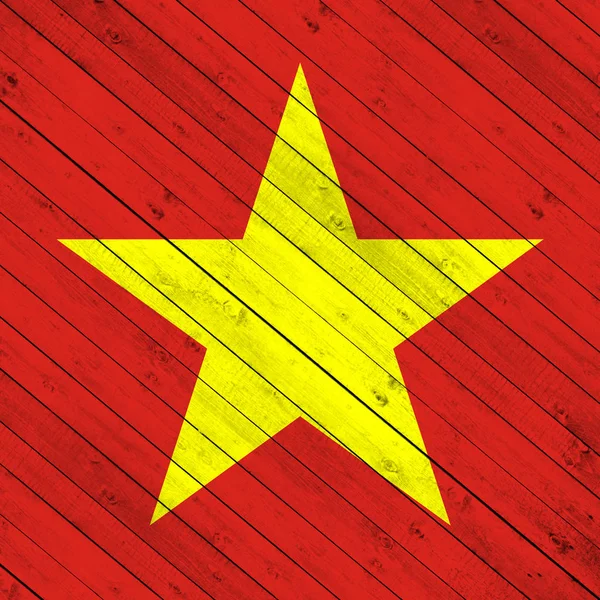 Bendera Vietnam Dengan Ruang Salinan Untuk Teks Atau Gambar — Stok Foto