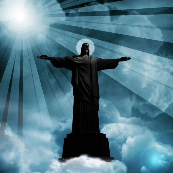 Gesù Cristo Statua Religioso — Foto Stock