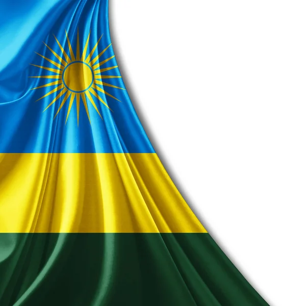 Flagge Ruandas Mit Kopierplatz Für Ihren Text Illustration — Stockfoto