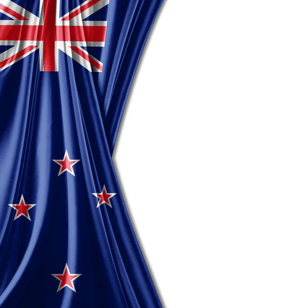 新西兰国旗与复制空间为您的文本 — 图库照片