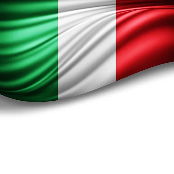 テキスト イラストのコピー スペースを持つイタリアの旗 — ストック写真