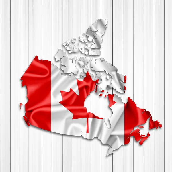 Kanada Bayrağı Ile Kopya Alanı Metin Çizim Için — Stok fotoğraf