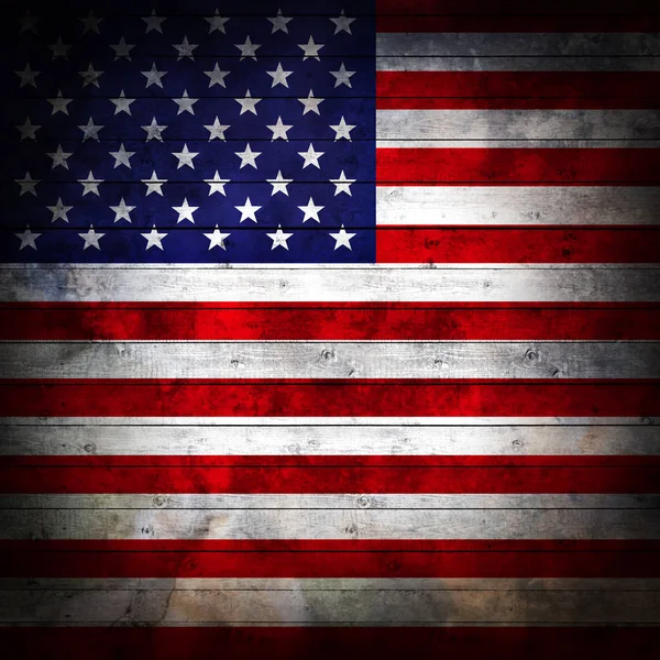 テキスト イラストのコピー スペースで米国の旗 — ストック写真