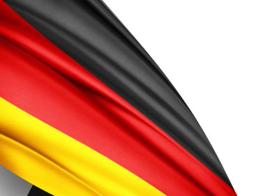 Almanya bayrağı ile kopya alanı metin - 3d çizim için    