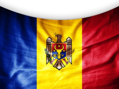 Moldova bayrağı ile kopya alanı metin - 3d çizim için    