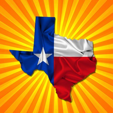 Texas arka plan kopya alanı için metin - 3d çizim ile    