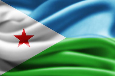 Cibuti bayrağı ile kopya alanı metin - 3d çizim için    