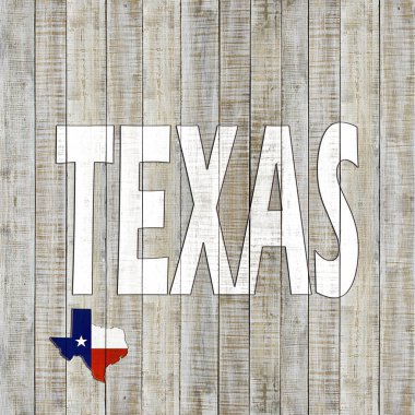 Texas arka plan kopya alanı için metin - 3d çizim ile    