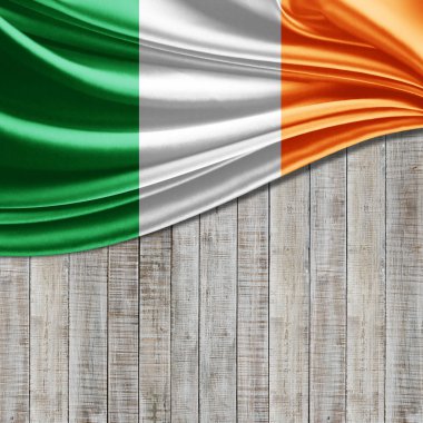 İrlanda bayrağı ile kopya alanı metin - 3d çizim için    