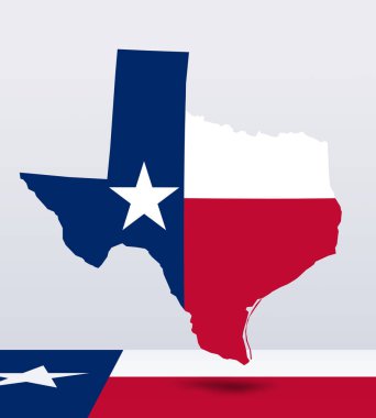 Texas arka plan kopya alanı için metin - 3d çizim ile    