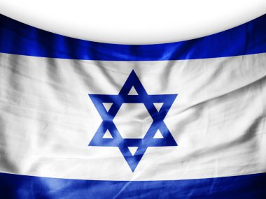 İsrail bayrağı ile kopya alanı metin - 3d çizim için    