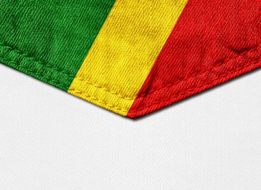 Kongo Cumhuriyeti bayrağı ile kopya alanı metin - 3d çizim için    