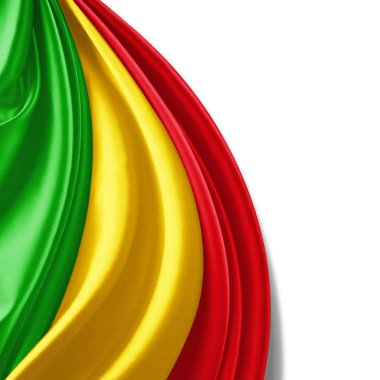 Mali bayrağı ile kopya alanı metin - 3d çizim için    