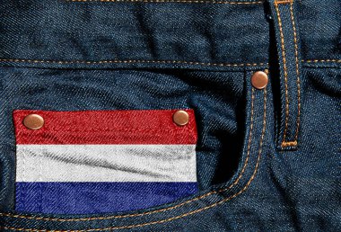 Hollanda bayrağı ile kopya alanı metin - 3d çizim için    