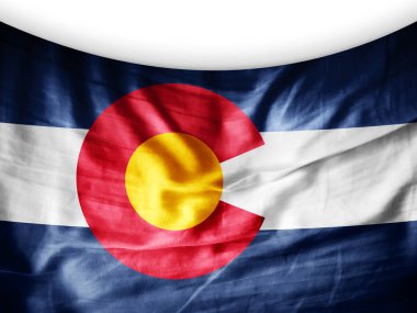 Colorado bayrağı ile kopya alanı metin - 3d çizim için    