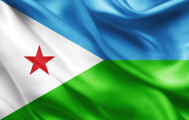 Cibuti bayrağı ile kopya alanı metin - 3d çizim için    