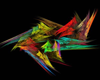 Fraktal arka plan, fütüristik doku