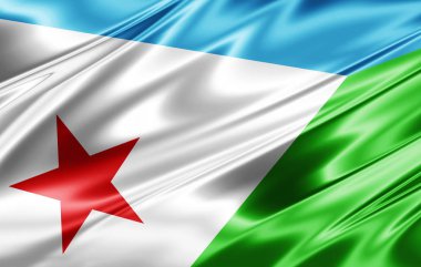 Cibuti bayrağı ile kopya alanı metin - 3d çizim için    