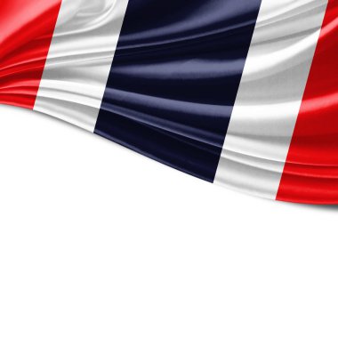 Tayland bayrağı ile kopya alanı metin - 3d çizim için    