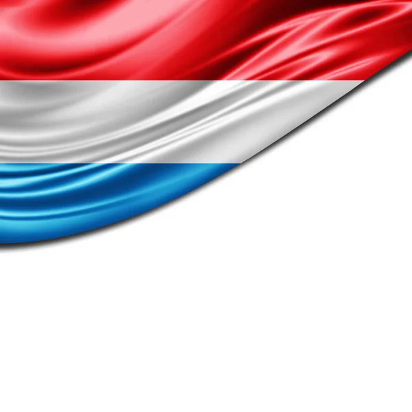 Bandeira Luxemburgo Com Espaço Cópia Para Seu Texto Ilustração — Fotografia de Stock