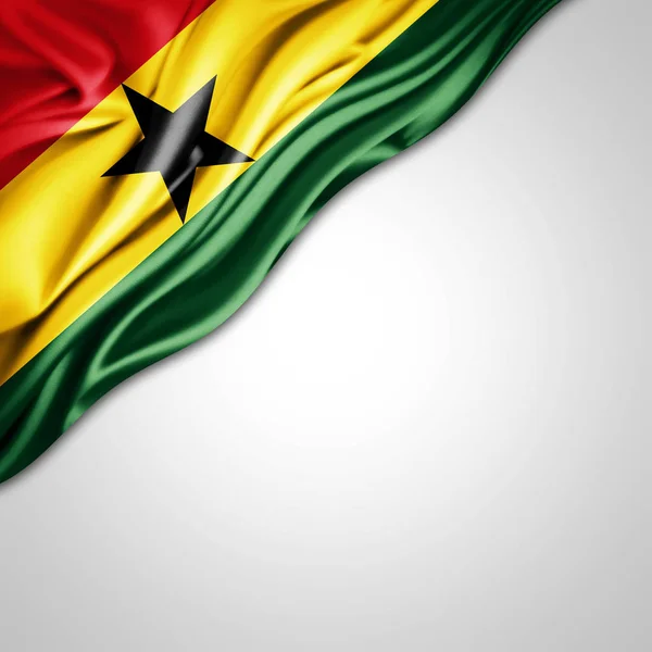 Bandera Ghana Con Espacio Para Copiar Texto Ilustración —  Fotos de Stock