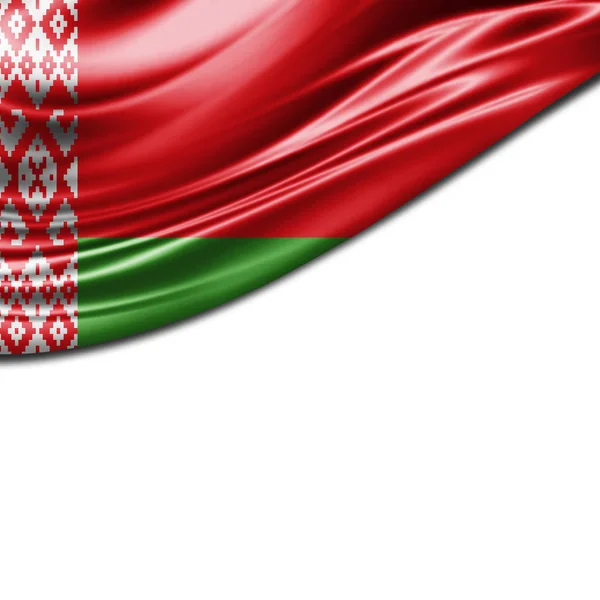 Vlag Van Wit Rusland Met Kopie Ruimte Voor Tekst Illustratie — Stockfoto