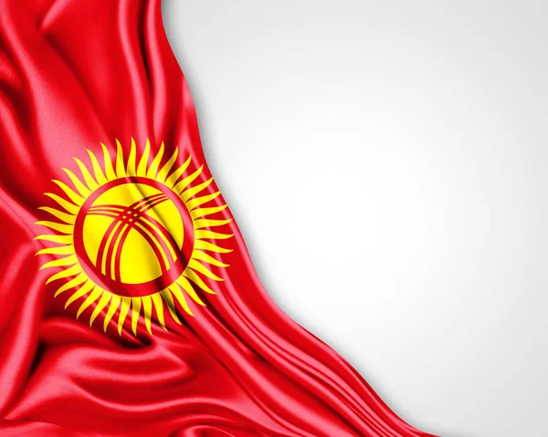 Flag Kyrgyzstan Copy Space Your Text Illustration — Stock Photo, Image