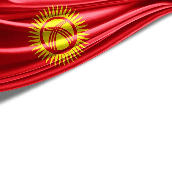 Flag Kyrgyzstan Copy Space Your Text Illustration — Stock Photo, Image