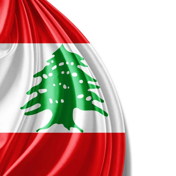 Flag Lebanon Copy Space Your Text Illustration — Stock Photo, Image