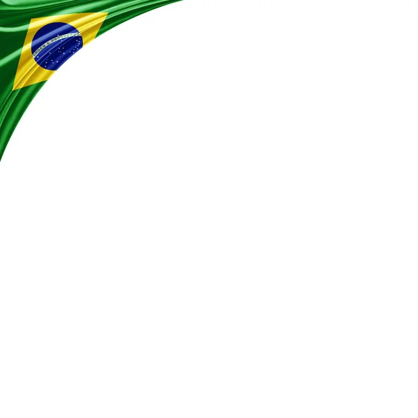 Σημαία Της Βραζιλίας Αντίγραφο Χώρο Για Κείμενο Απεικόνιση — Φωτογραφία Αρχείου
