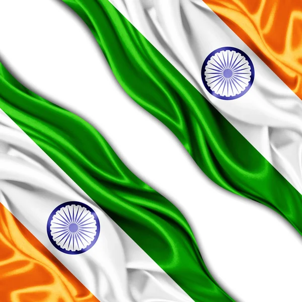 Vlag Van India Met Kopie Ruimte Voor Tekst Illustratie — Stockfoto