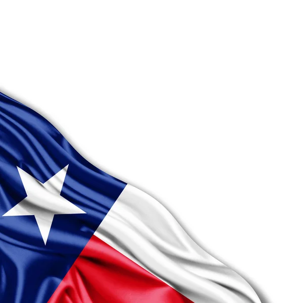 Flag Texas Copy Space Your Text White Background Illustration — Stock Photo, Image