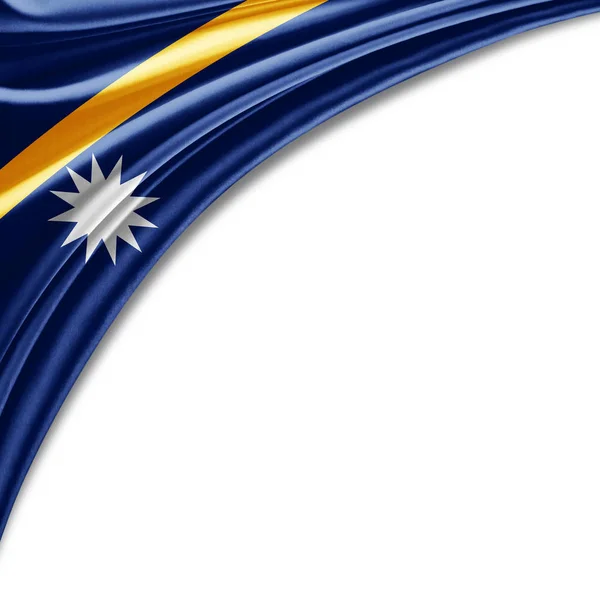 Flaga Nauru Kopia Miejsce Twój Tekst Ilustracje — Zdjęcie stockowe