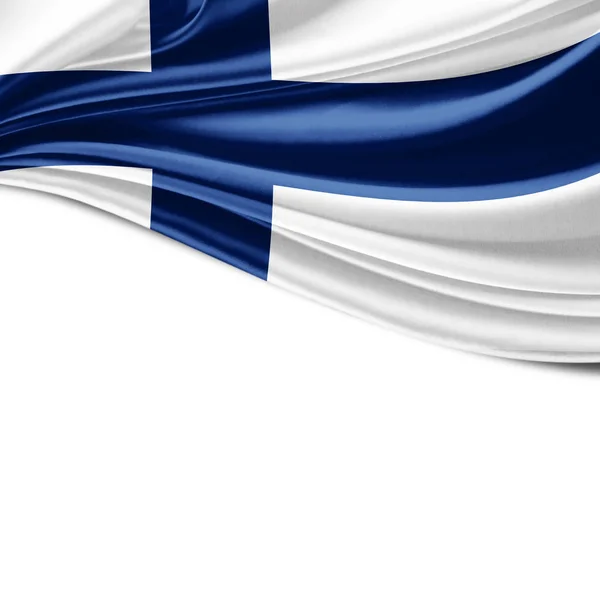 Bandera Finlandia Con Espacio Copia Para Texto Ilustración —  Fotos de Stock