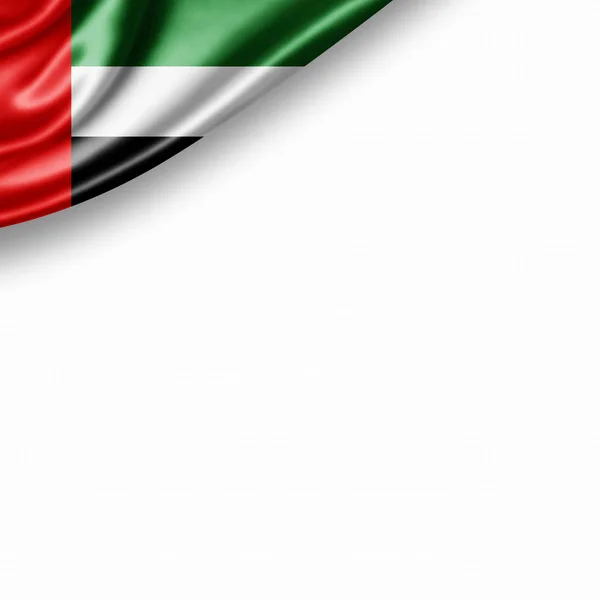 Bandera Árabe Unida Seda Con Espacio Copia Para Texto Imágenes —  Fotos de Stock