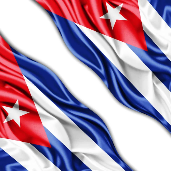 Flaga Kuby Kopia Miejsce Twój Tekst Ilustracje — Zdjęcie stockowe