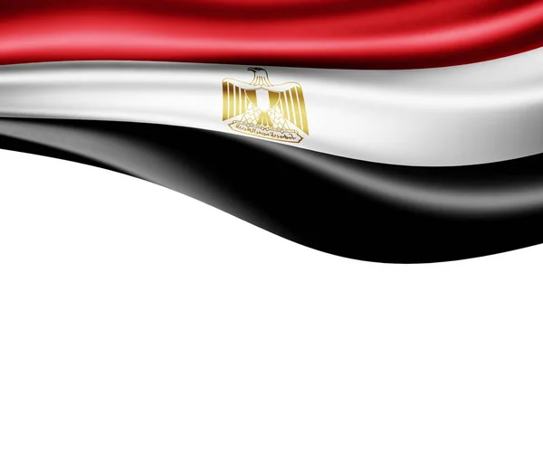 Vlajka Egypta Kopií Prostor Pro Ilustraci Textu — Stock fotografie