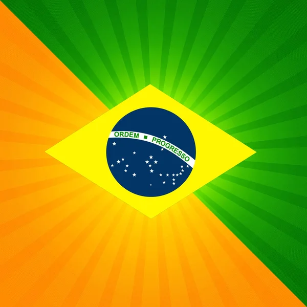 Vlag Van Brazilië Met Kopie Ruimte Voor Tekst Afbeeldingen — Stockfoto