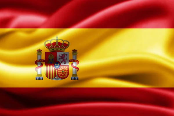 Bandeira Espanha Com Espaço Cópia Para Seu Texto Ilustração — Fotografia de Stock